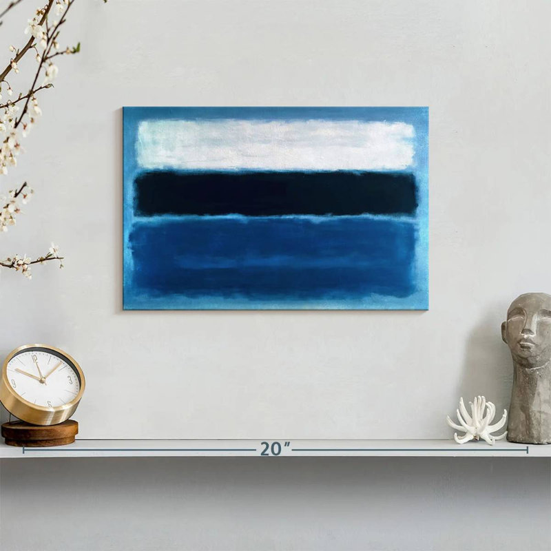 Navy Stripe Ragio, 8" H x 12" W