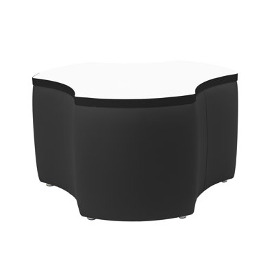 Pro Series Upholstered Cog Dry-Erase Ottoman Table 18" Height