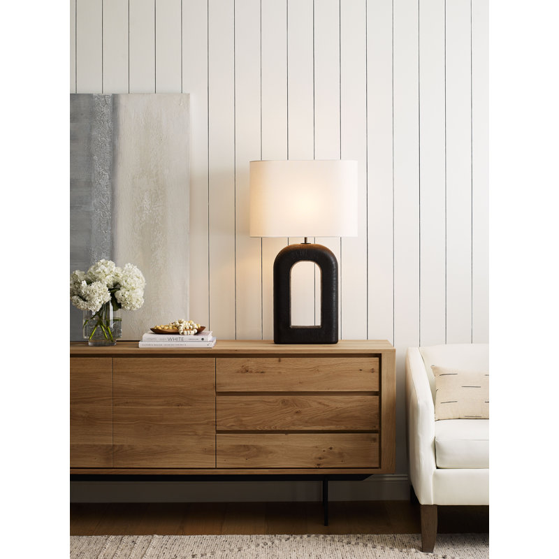 Kelly Wearstler Utopia Large Combed Table Lamp, Brown