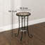 Circular Outdoor Coffee Table - 35.5 cm W 35.5 cm D