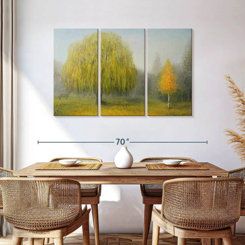 Peinture Harnek Misty Willow Tree, H 36 po x l 57 po