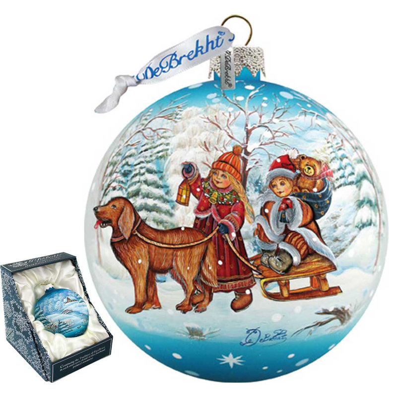 Ornement boule pour enfants winter