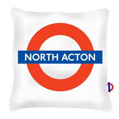 North Acton Tube Station London Transport Cushion