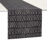 Loop And Dot Geometric Table Runnner