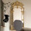Miroir pleine grandeur de style français à fixation murale et sur pied