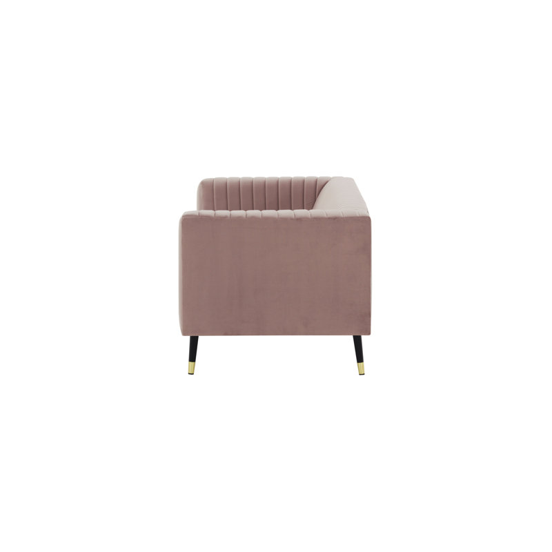 Septimus Velvet Sofa, Pink