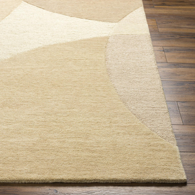 Rectangle Malike Wool Area Rug, Rectangle 5' x 7'6"