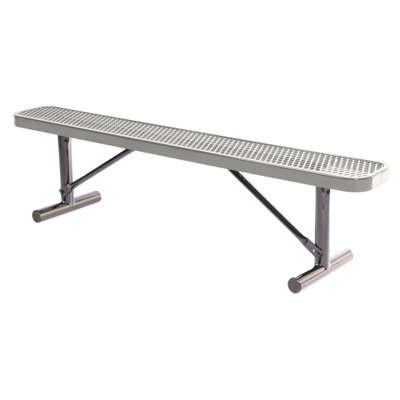 Bench, Textured Black, Expanded, 6Ft, No Back, Portable