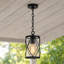 Luminaire suspendu noir moderne 1 lumière avec abat-jour cylindrique à hauteur réglable