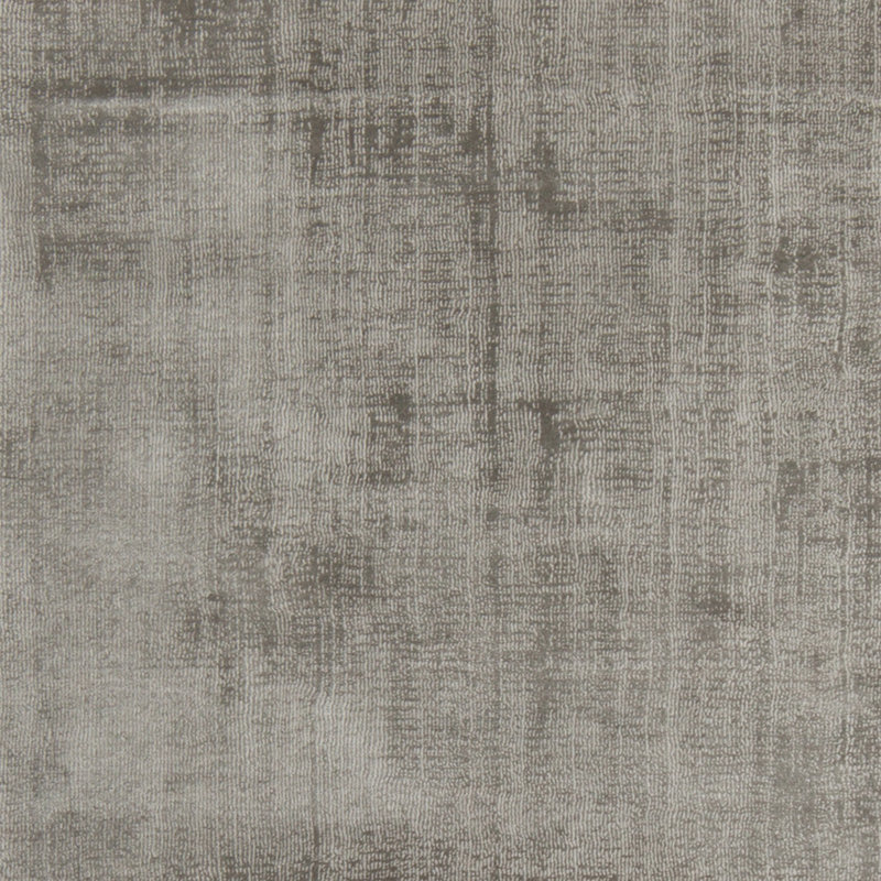 Tapis de zone argenté fait main dhurrie Swader, Rectangle 5 pi x 7 pi 6 po