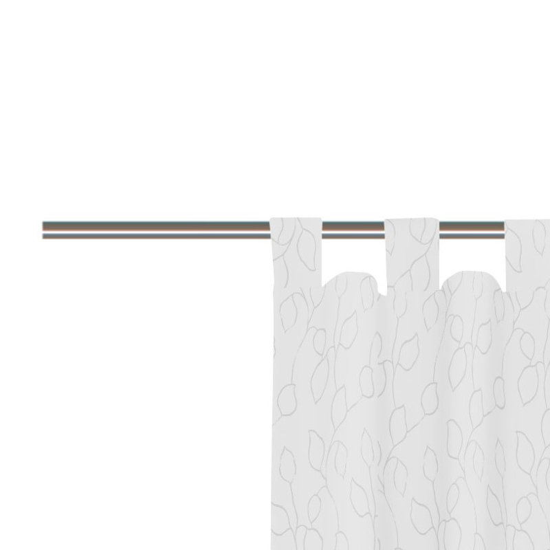 Room Darkening Single Curtain Panel, White, 132cm wide x 245cm high