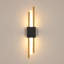 3000K 1-Light 40cm Black & Gold LED Bar Wall Sconce 