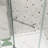 Frameless Modern Pivot Shower Door With Chrome Finish For Sleek Bathroom Design