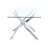Glass Top Metal Base Dining Table-82263823