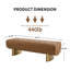 Banc rembourré en cuir PU de 162,5 cm de large pour entrée et chambre-2002385828