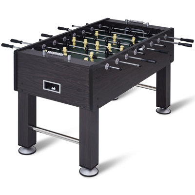 RayChee 55'' L Foosball Table, Full Size Soccer Game Table with 2 Balls, Leg Levelers and Heavy-Duty