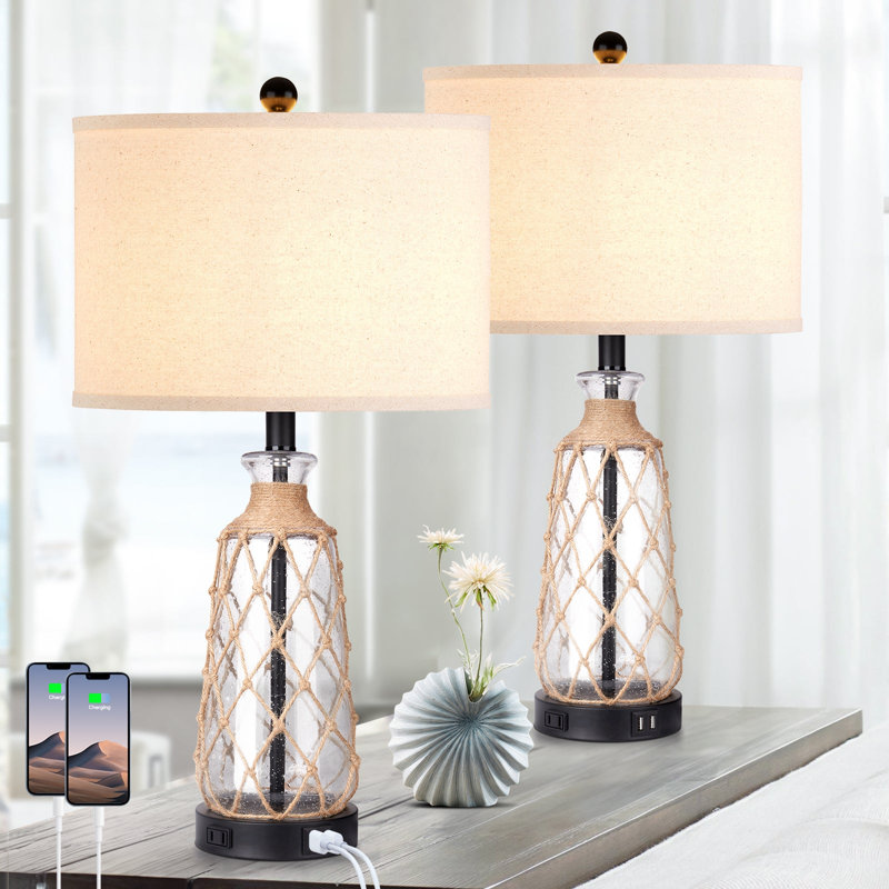 Lampes de table en rotin Bhajan