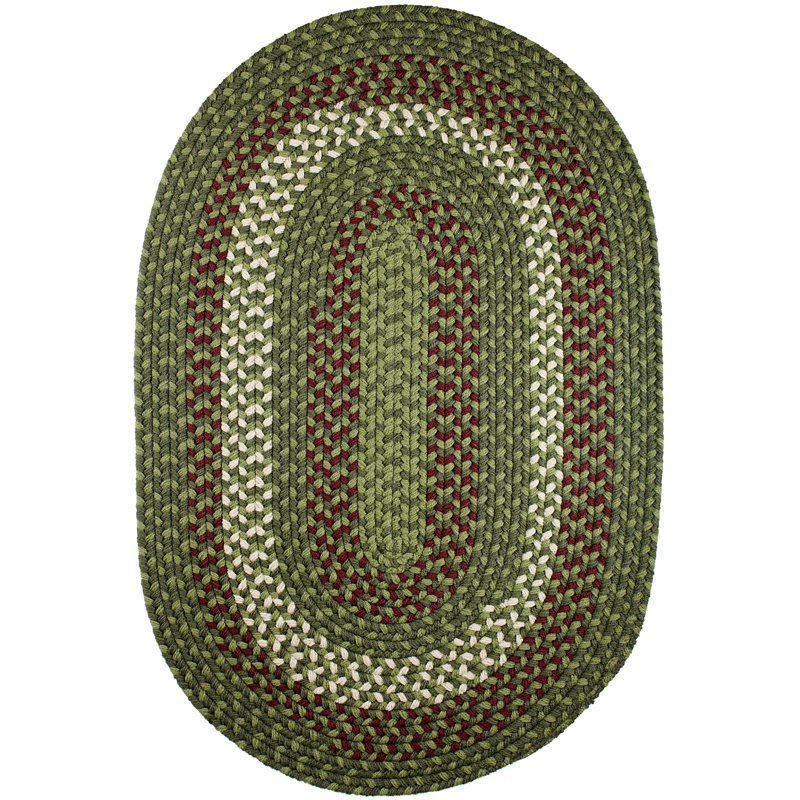 Charlise Synthetic Geometric Indoor / Outdoor Rug, Oval 7' x 9'