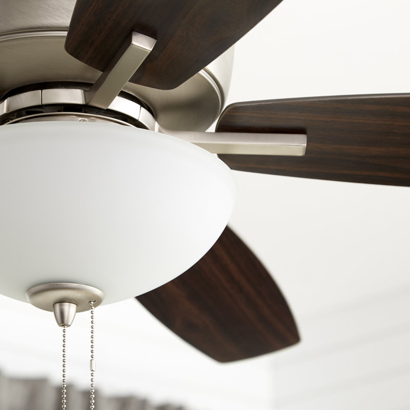 Lancaster 52'' Ceiling Fan with LED Lights, Satin Nickel