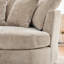 Fauteuil demi-tonneau rembourré en chenille-141022763
