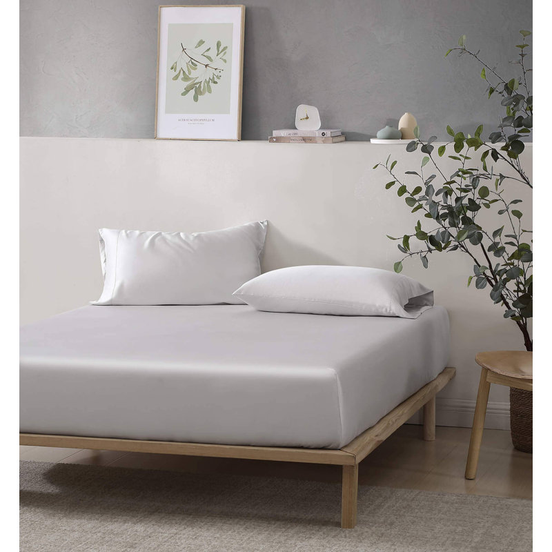 Silky Lyocell Pillowcase Set, Queen Pillowcase Pack, Baritone Blue