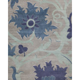 Trinidad Floral Area Rug in Gray/Blue/Green/Ivory