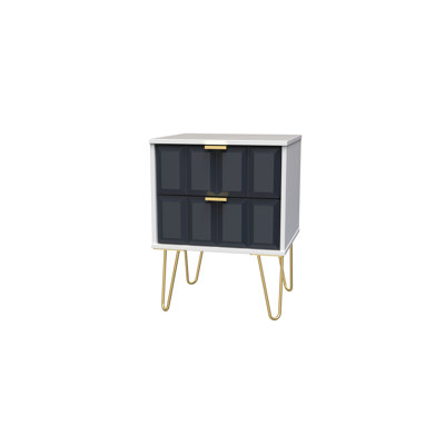Fully Assembled Alkim Manufactured Wood Bedside Table