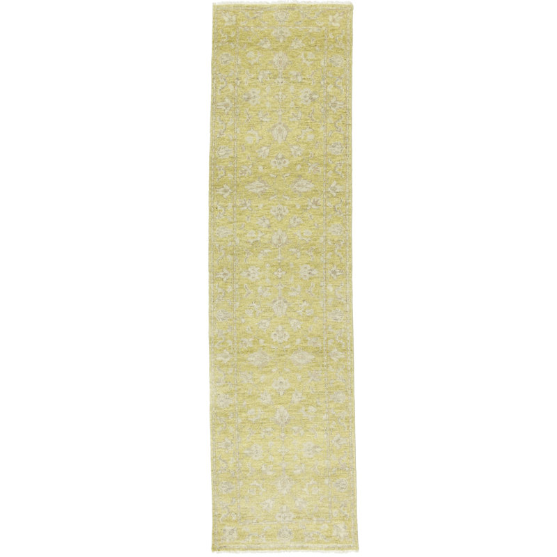 Tapis oriental floral Elandus, Tapis de couloir 2 pi 7 po x 9 pi 11 po