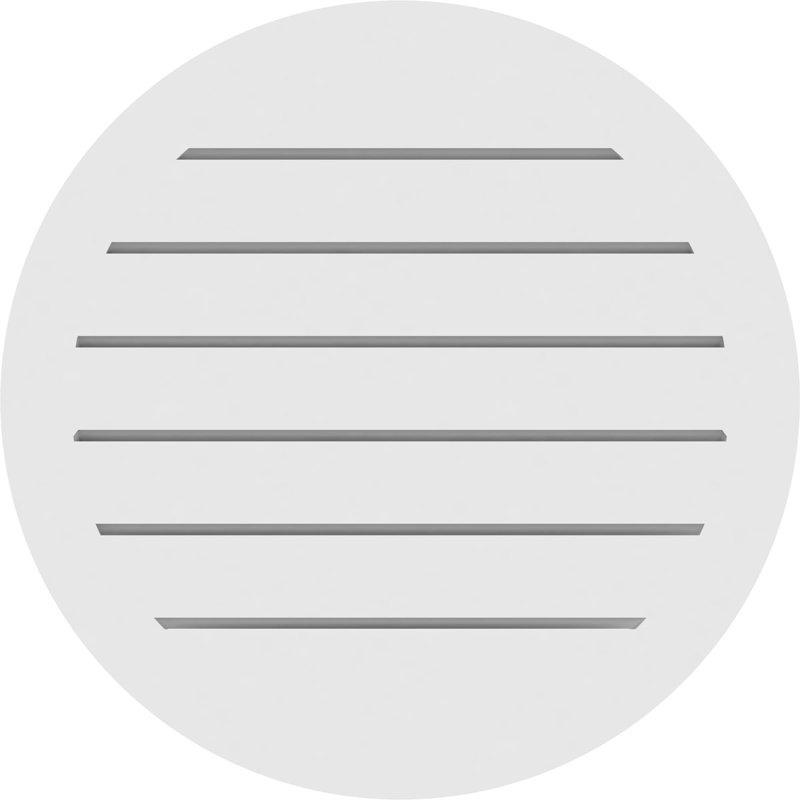 Support rond rond: fonctionnel, évent à pignon en PVC à structure en brique, H 42 po x l 42 po