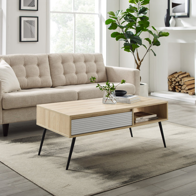 Lodd 1-Drawer Coffee Table, Birch