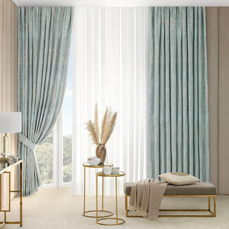Rideaux ARCE Bu 260 x 300-2, micros-2, 4 articles, L 102 po x L 118 po