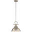 Mini-luminaire suspendu intérieur en nickel brossé à 1 lumière avec bol en forme de cloche de 12 po Abbie-J-1703105614-1703105600