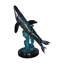 Paire de baleines bleues nageant dans l'océan, statue en bronze, taille: 21 po x 20 po x H 27 po.