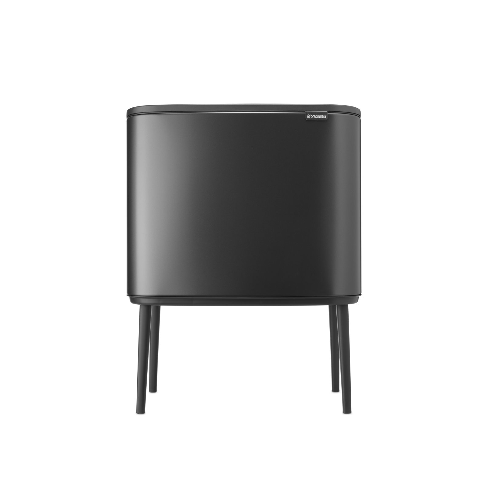 Brabantia Bo 9.5gal Touch Top Trash Can, Confident Gray
