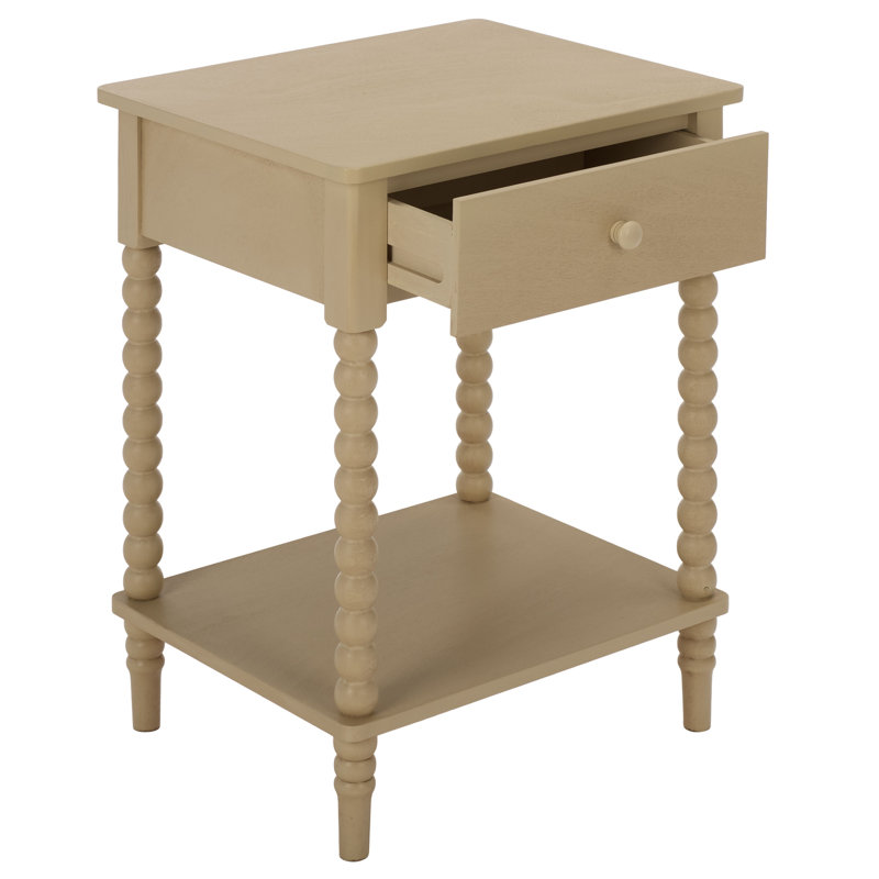 Orbis One Drawer Accent Table, Natural