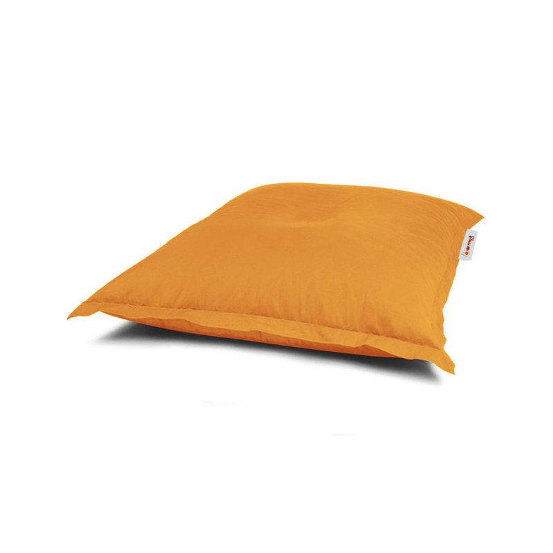 Original Garden Bean Bag Chair, Solid Orange Color, 39.4 x 39.4 x 7.9 inches | 100% Polyester Fabric, Waterproof | 100% Bead Styrofoam Filling, Hidden Double Zipper System | Perfect for Outdoor Entertainment & Relaxation
