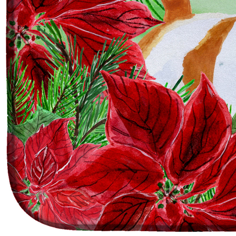Tapis de séchage poinsettas jack terrier