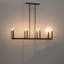 Lustre linéaire à intensité variable en acier à 8 lumières Marbleton-1515952091