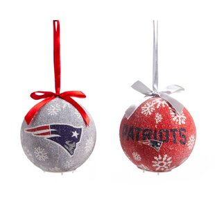 New England Patriots 5 Pack Shatterproof Ball Ornament Set