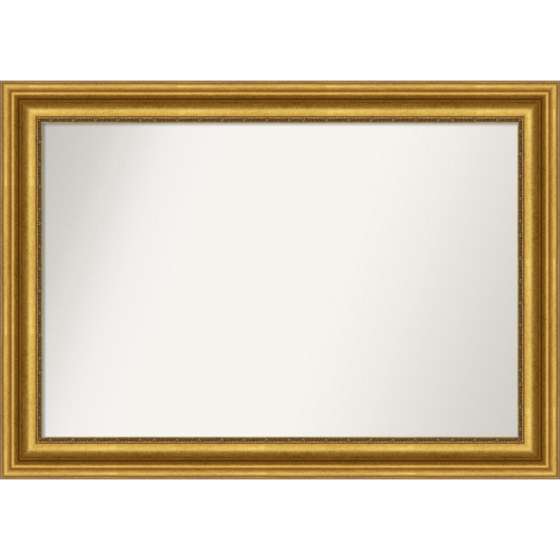 Miroir de salle de bain Jashawna, 29,75 po x 41,75 po, Doré