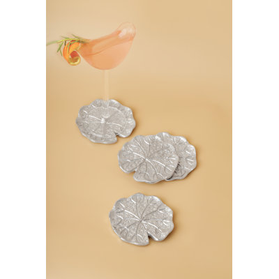 Victoria Argentum Lily Pad Coasters | Set of 4