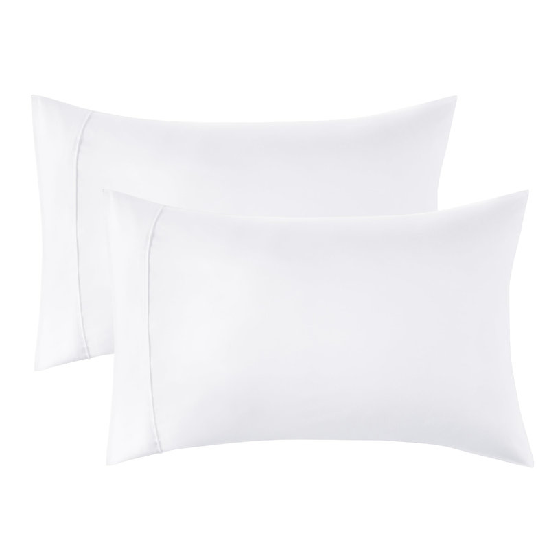 Taies décoratives bohème avec fermeture à enveloppe, Taies d'oreiller pour grand lit, Blanc