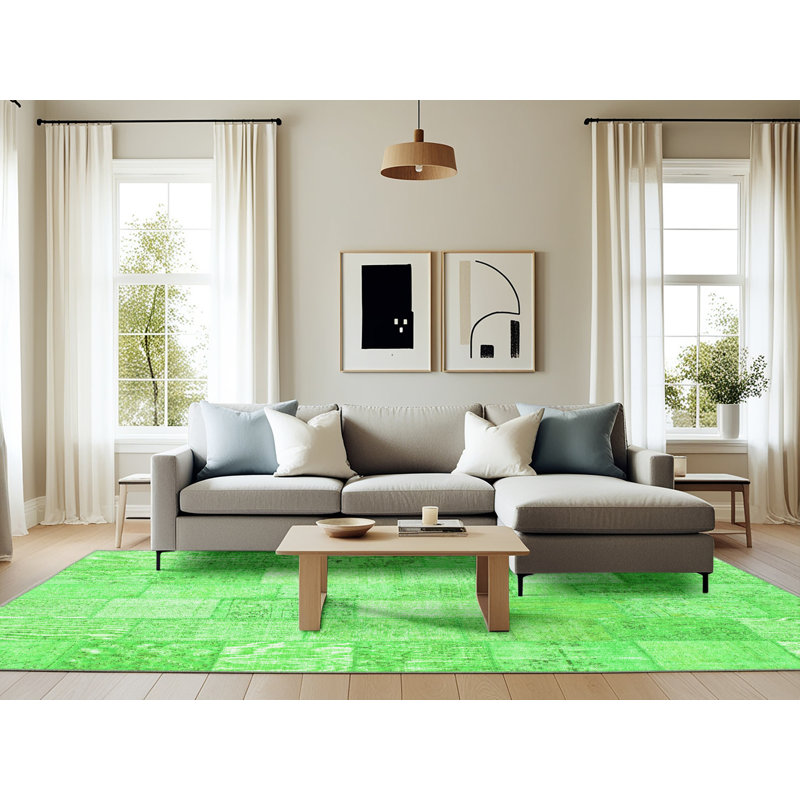 Performance Patchwork Indoor Rug, Rectangle 6' x 9'
