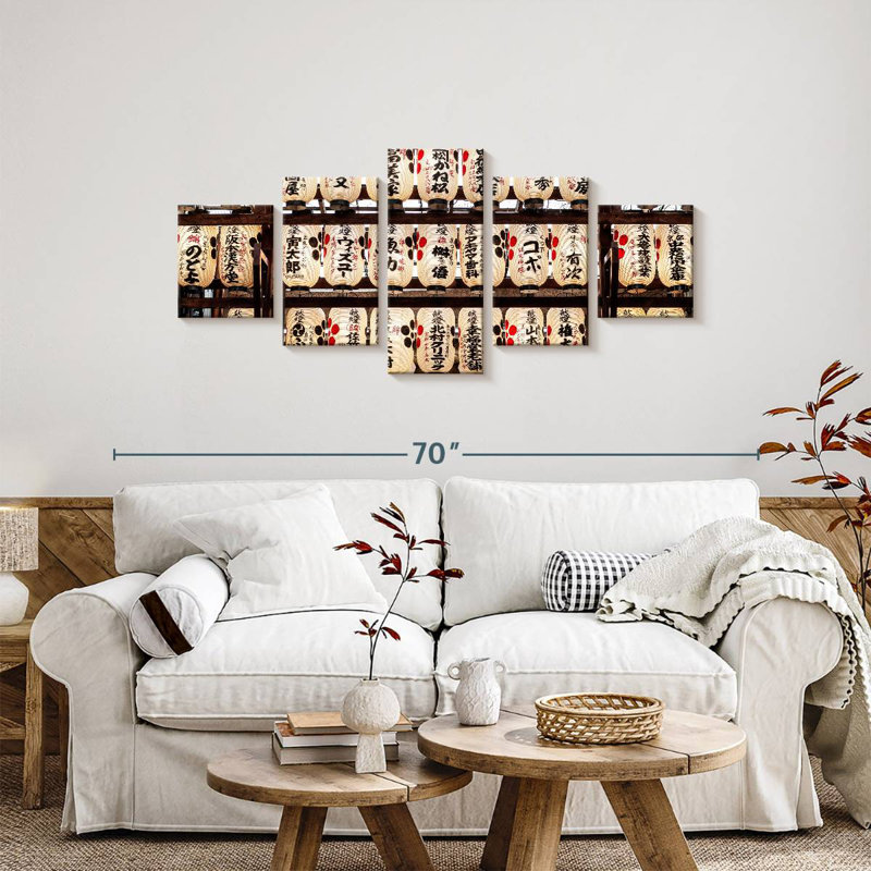 Japanese Lanterns I, 24" H x 55" W