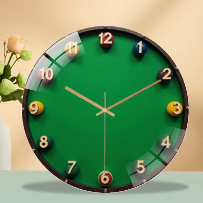 Horloge murale rétro 12 "en verre