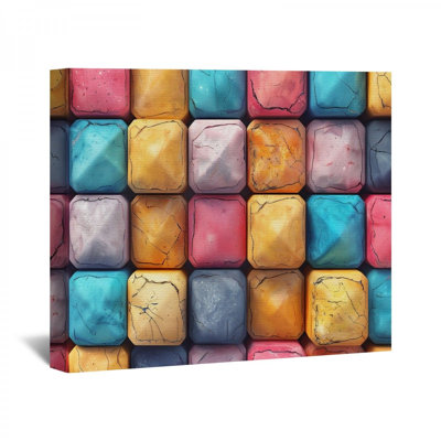 Cubisme, reproduction sur toile encadrée