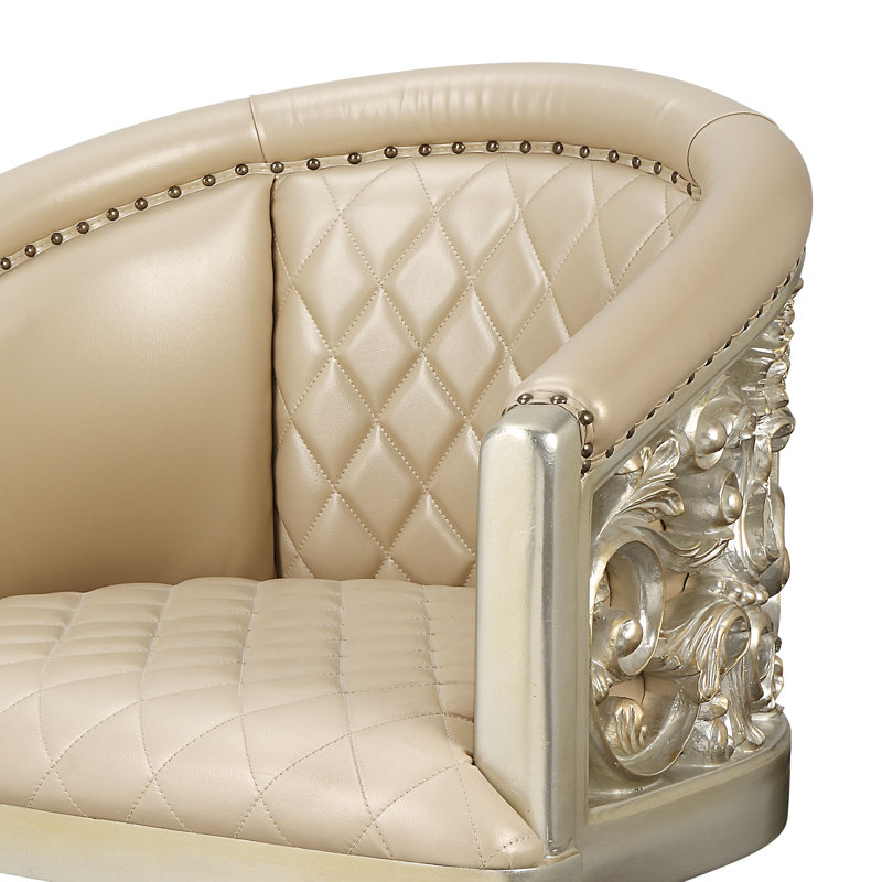 Fauteuil rembourré pivotant