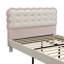 Velvet Upholstered Bed, Biscuit-Shaped Backrest, Soft Headboard-243333319