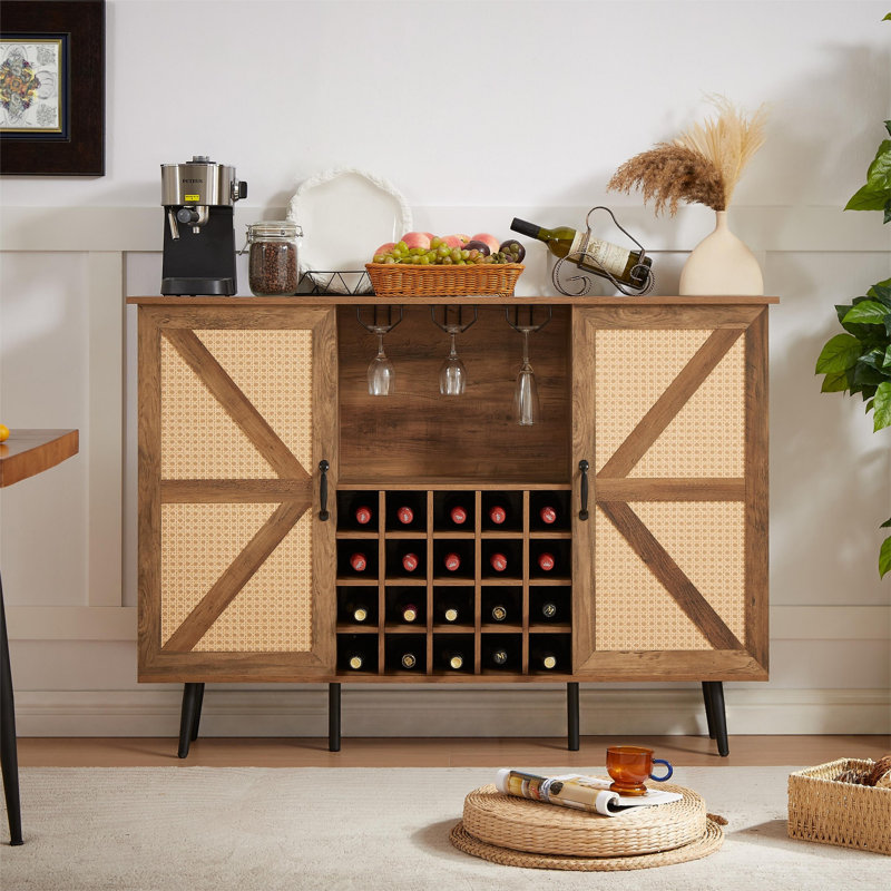 Armoire à vin Farmhouse, Chêne