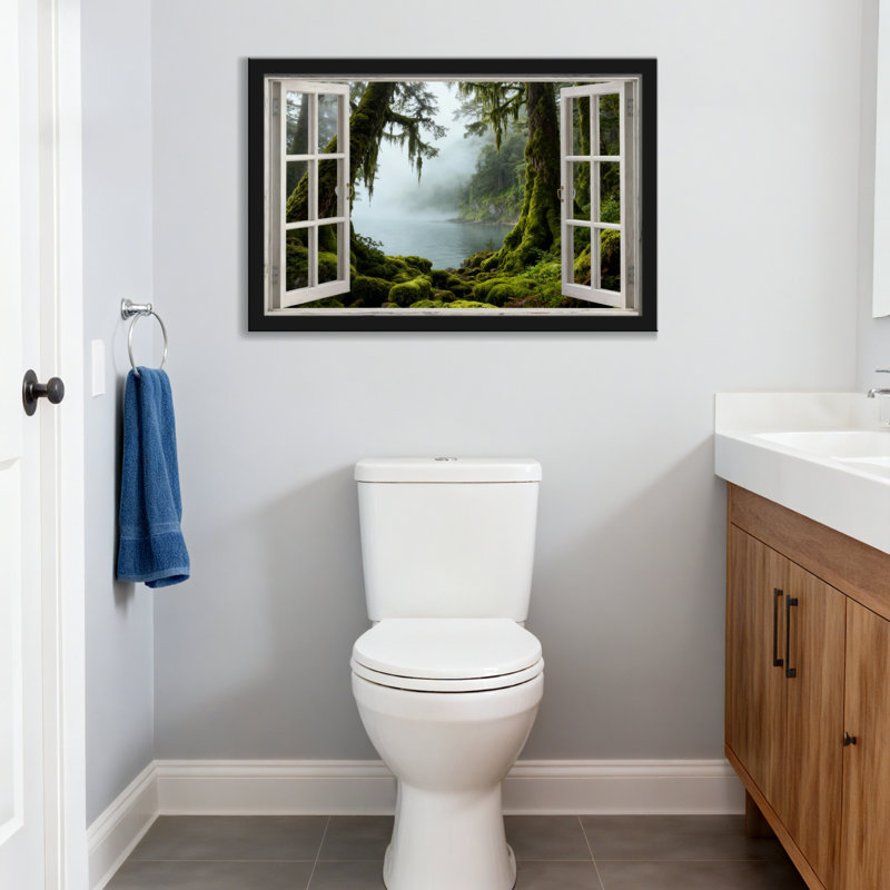 Paysage et nature Mossy Forest Lake, H 36 po x l 24 po, Toile tendue, Ne s’applique pas